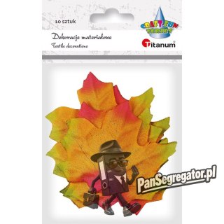 Dekoracje liście klonu czerw-żółte 10szt. 80x75mm396500 TITANUM