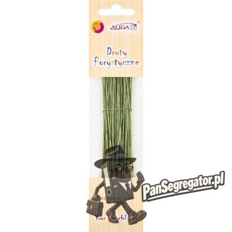 Druty florystyczne DA-3995 zielone rozm. 0,5mm x 18cm 120szt. ALIGA