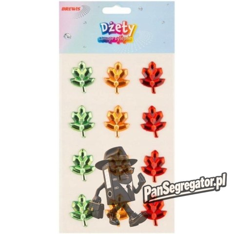 Dżety samoprzylepne DS110 kolorowe listki BREWIS