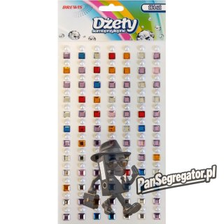 Dżety samoprzylepne kwadraty 164szt. DS88 BREWIS