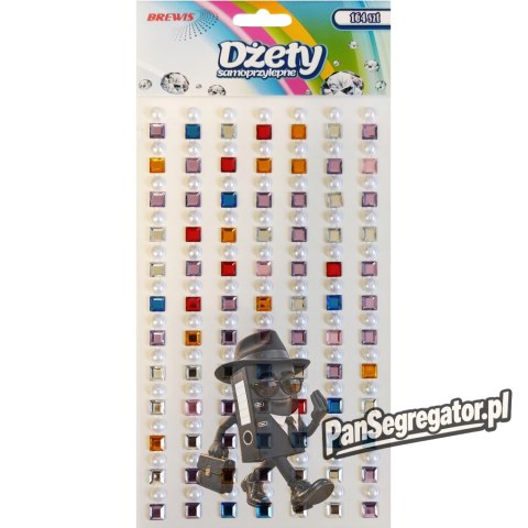 Dżety samoprzylepne kwadraty 164szt. DS88 BREWIS