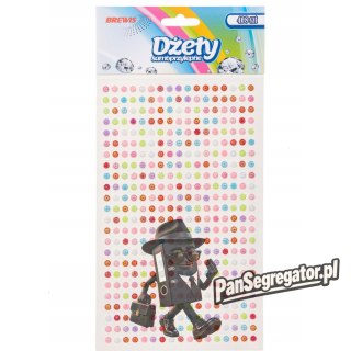 Dżety samoprzylepne kwiatki 3mm 408szt. DS102 BREWIS