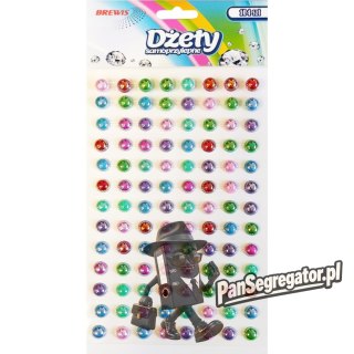 Dżety samoprzylepne perłowe 104szt. DS101 BREWIS