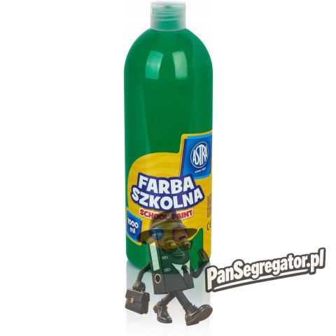 Farba plakatowa szkolna 1000ml zielona jasna 301217051 ASTRA