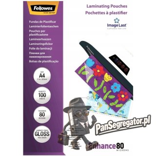 Folia do laminowania A4 80mic FELLOWES (100) 5306114