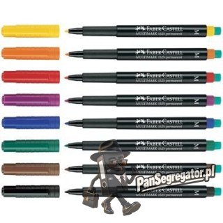 Foliopis z gumką OHP MULTIMARK S 0.4mm czerwony 152321 FABER-CASTELL
