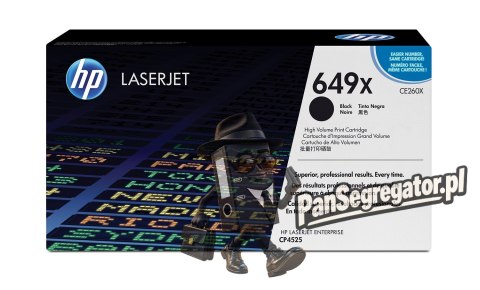 HP 649X oryginalny wkład z czarnym tonerem LaserJet XL
