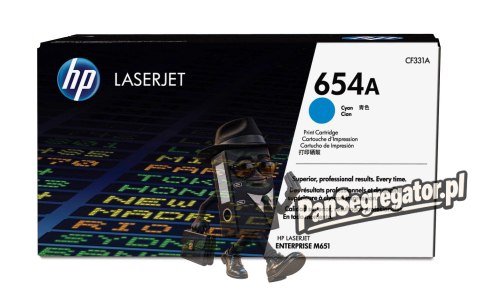 HP 654A Cyan LaserJet Tonerpatrone