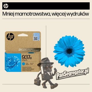 HP Oryginalny błękitny tusz 937e EvoMore