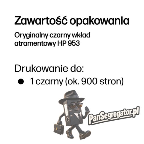 HP Oryginalny czarny wkład atramentowy 953