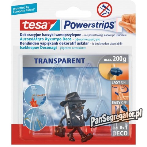 Haczyki samoprzylepne POWERSTRIPS Deco (5szt.) blister 58900-00017 TESA