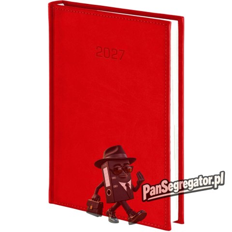 Kalendarz Vivella A4 tygodniowy p. biały 216 A4TB czerwony Wokół Nas