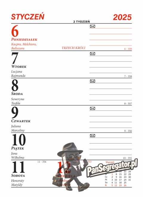 Kalendarz biurowy MINI MERKURIER B9 BESKIDY