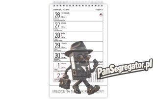 Kalendarz biurowy ZODIAK H6 stojący pionowy 118x193mm 2027 TELEGRAPH