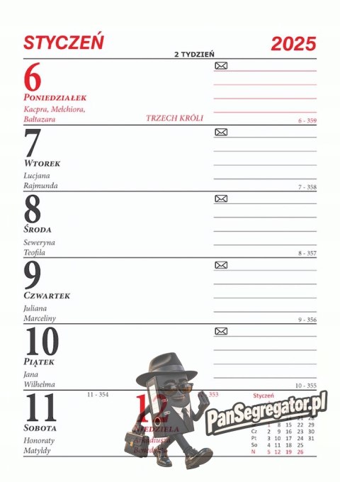 Kalendarz biurowy pionowy MERKURIER B1 BESKIDY