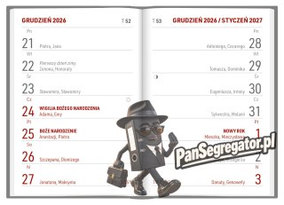 Kalendarz kieszonkowy A7 oprawa PCV 2027 A7036B -MIX Wokół Nas
