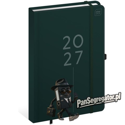 Kalendarz książkowy 2027 A5 384 Mat+UV Elegance INTERDRUK