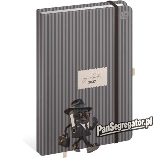 Kalendarz książkowy 2027 A5 384 Mat+UV Stripes INTERDRUK