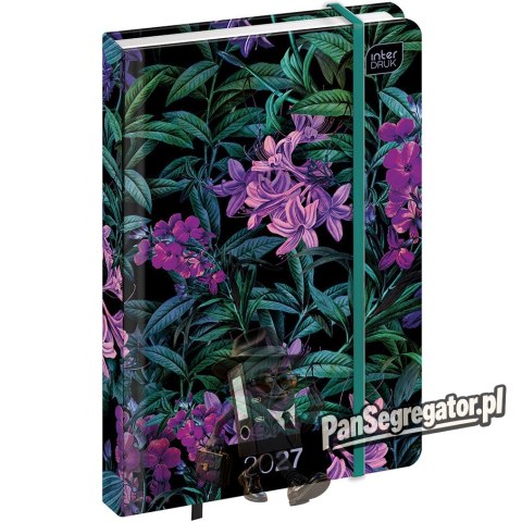 Kalendarz książkowy 2027 A6 192 Mat+UV Lilac INTERDRUK