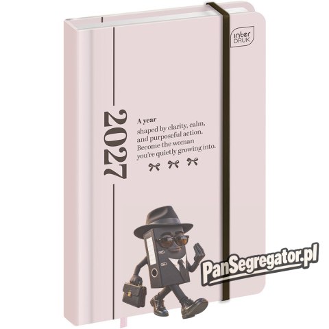 Kalendarz książkowy 2027 A6 192 Mat+UV Simplicity INTERDRUK