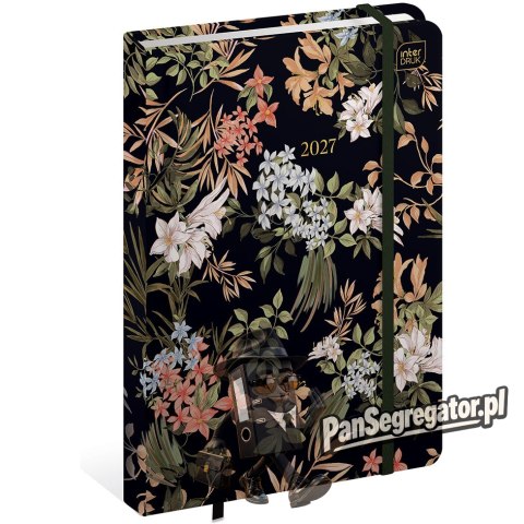 Kalendarz książkowy 2027 B6 192 Metallic Bloom INTERDRUK