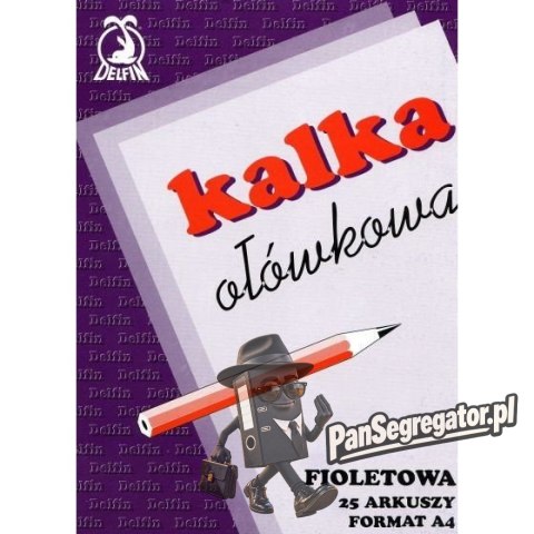 Kalka ołówkowa A4 25 arkuszy DELFIN