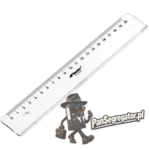 Linijka przezroczysta 20cm 20501 LENIAR