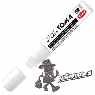 Marker olejowy JUMBO biały 15x8mm TO-443 TOMA