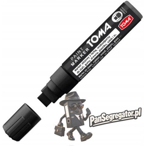 Marker olejowy JUMBO czarny 15x8mm TO-443 TOMA