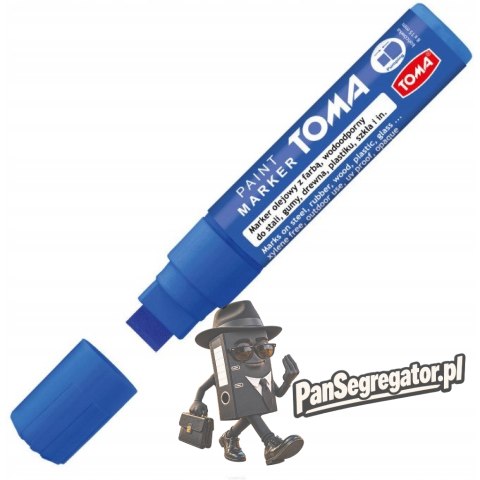 Marker olejowy JUMBO niebieski 15x8mm TO-443 TOMA