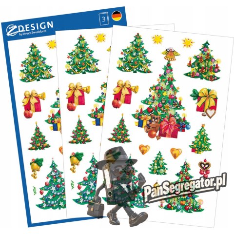 Naklejki Z-Design bożonarodzeniowe - choinki 52401 AVERY ZWECKFORM