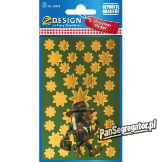 Naklejki Z-Design - złote gwiazdy 52804 AVERY ZWECKFORM