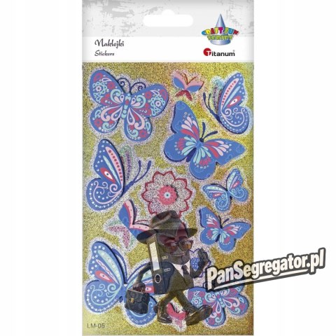Naklejki foliowo-papierowe 3D MOTYLE 14szt. 486977 TITANUM