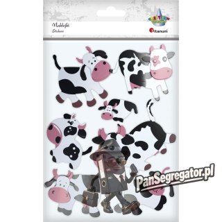 Naklejki papierowe 3D KRÓWKI 7szt. 486984 TITANUM