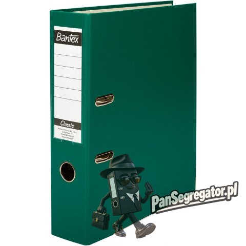 Segregator na dokumenty A4 75mm CLASSIC zielony 400044102 BANTEX BUDGET