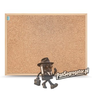 Tablica korkowa 60x40cm rama drewniana MEMOBE SMART MSTC060040