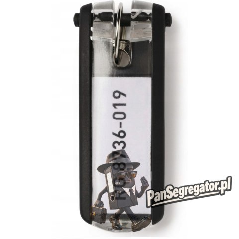 Zawieszki do kluczy (6szt.) czarne 195701 DURABLE KEY CLIP