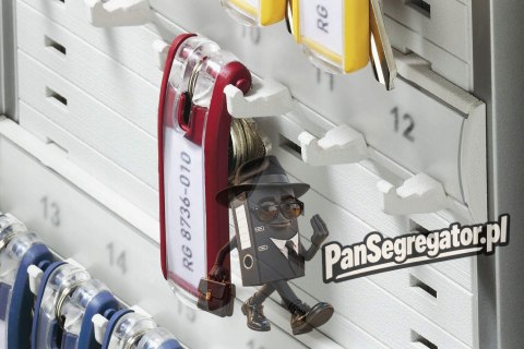 Zawieszki do kluczy (6szt.) czarne 195701 DURABLE KEY CLIP