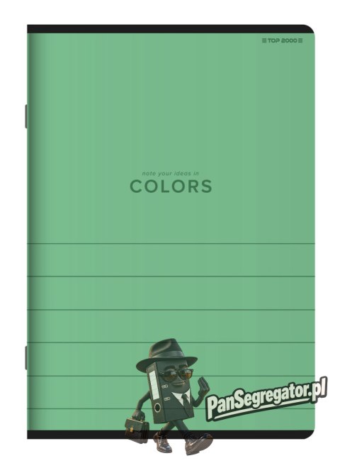 Zeszyt A4 96k kratka margines COLORS 400169189 TOP 2000