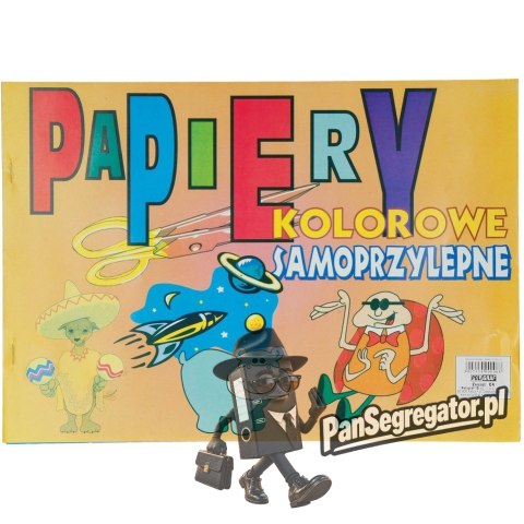 Zeszyt papierów kolorowych samoprzylepnych C4 POLIGRAF