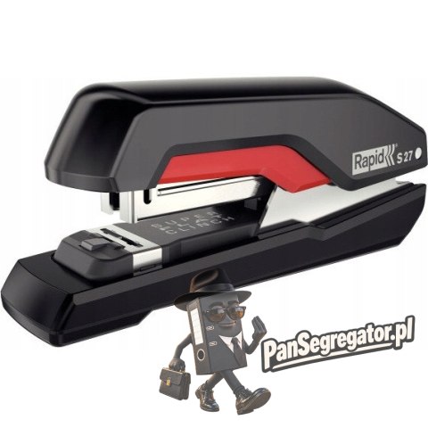 Zszywacz SUPREME S27 czarno-czerwony 30kartek RAPID 5000541