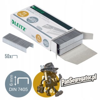 Zszywki LEITZ galwanizowane 24/6 (1000szt.) 55700000
