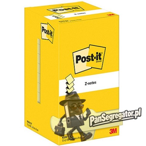 Bloczek samoprzylepny POST-IT 76x76mm 100kartek Z-NOTES (12szt) R-330 7100290167 3M