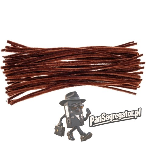 Druciki kreatywne DR09 brązowe 30cm(40) BREWIS