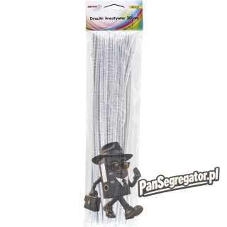 Druciki kreatywne dr11 białe 30cm(40) BREWIS