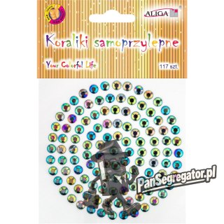Dżety kryształki samoprzylepne opalizujące 5mm, JET-3034 ALIGA