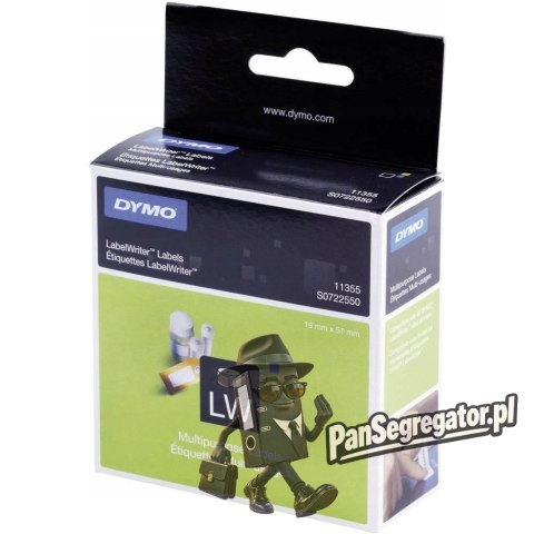 Etykiety DYMO 19x51 biała różnego przeznaczenia S0722550