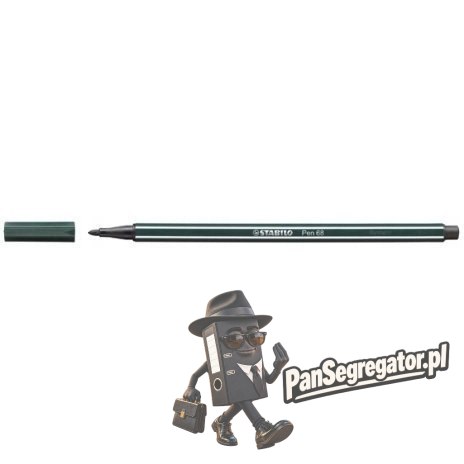 Flamaster STABILO PEN 68/63 oliwka/zieleń ziemista