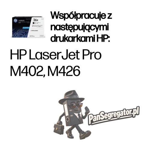 HP 26X - zestaw 2 czarnych, oryginalnych wkładów z tonerem XL