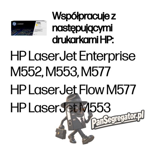 HP 508X oryginalny wkład laserowy o dużej pojemności, żółty